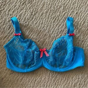 Blue Lace Bra